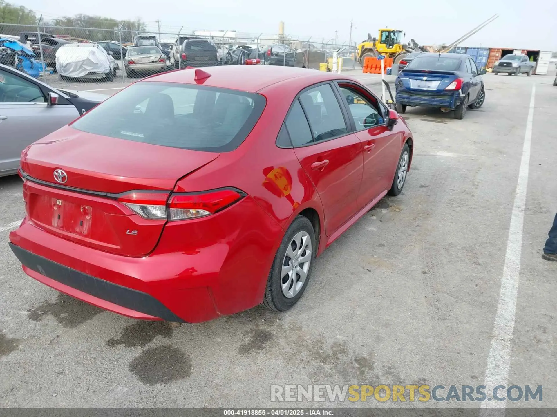 4 fotografías del automóvil dañado 5YFEPMAE1MP212808 TOYOTA COROLLA 2021