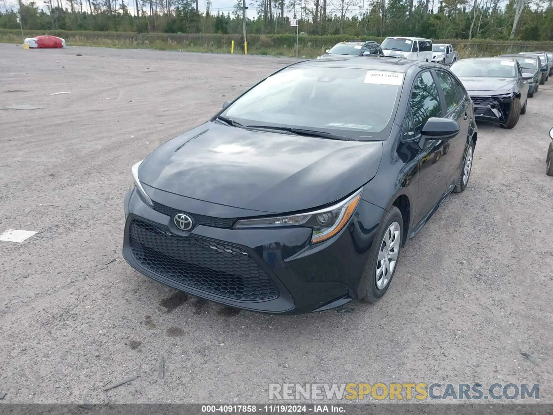 2 fotografías del automóvil dañado 5YFEPMAE1MP213005 TOYOTA COROLLA 2021
