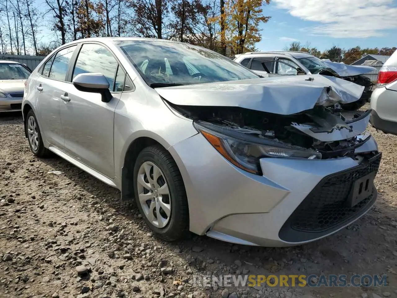1 fotografías del automóvil dañado 5YFEPMAE1MP213344 TOYOTA COROLLA 2021