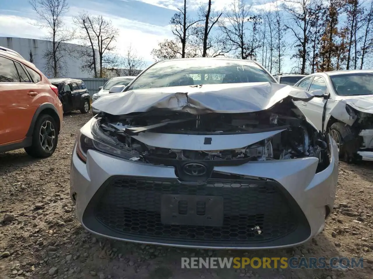 9 fotografías del automóvil dañado 5YFEPMAE1MP213344 TOYOTA COROLLA 2021