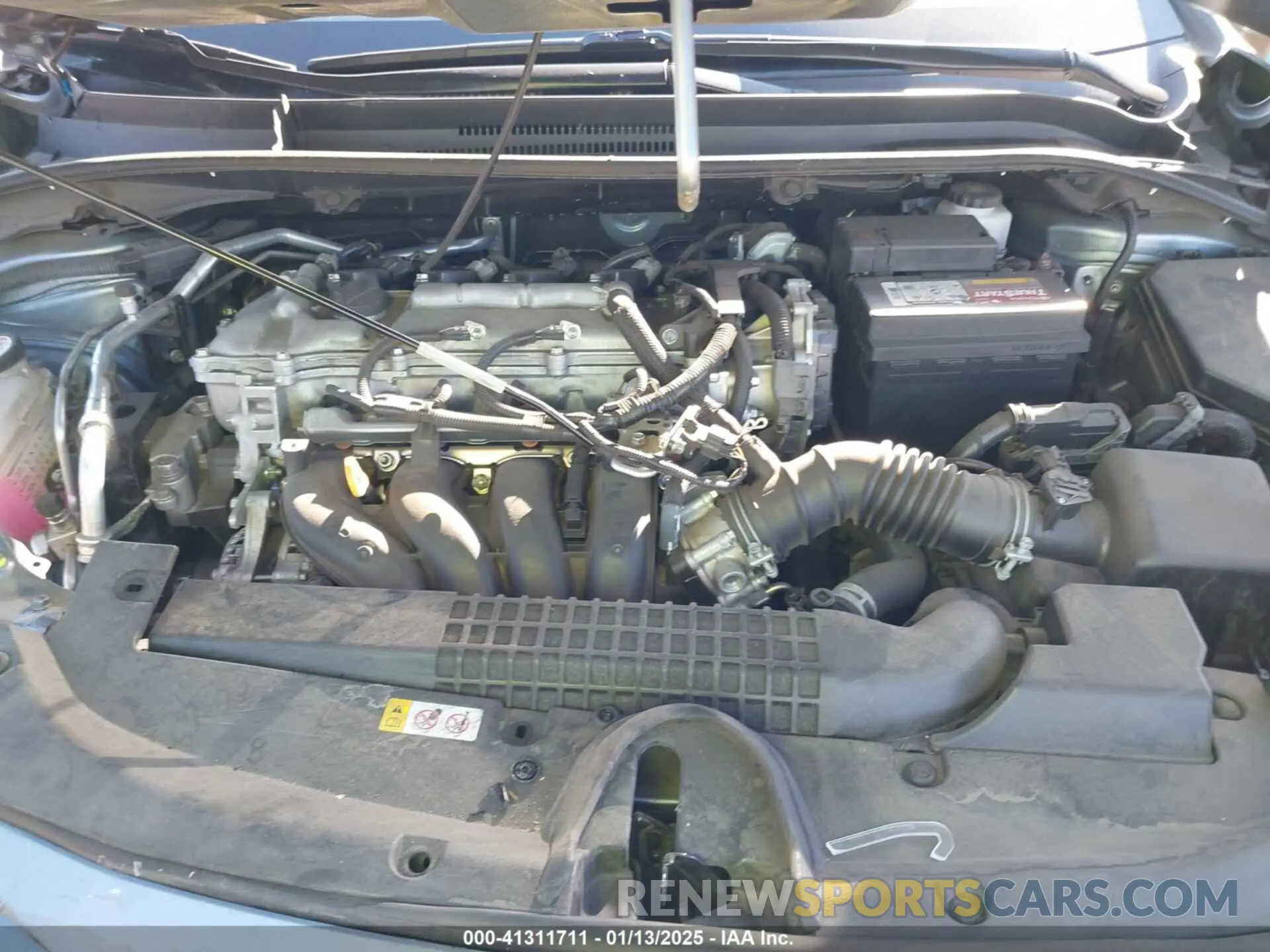 10 fotografías del automóvil dañado 5YFEPMAE1MP214347 TOYOTA COROLLA 2021