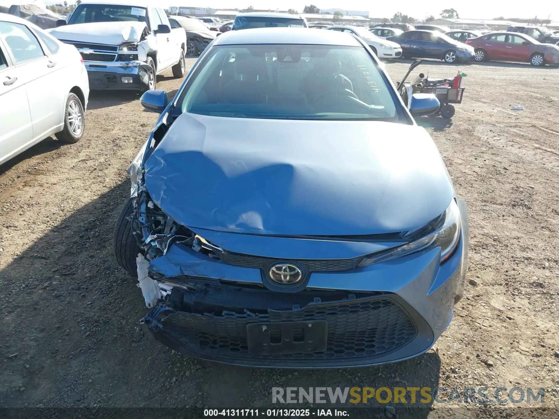 12 fotografías del automóvil dañado 5YFEPMAE1MP214347 TOYOTA COROLLA 2021