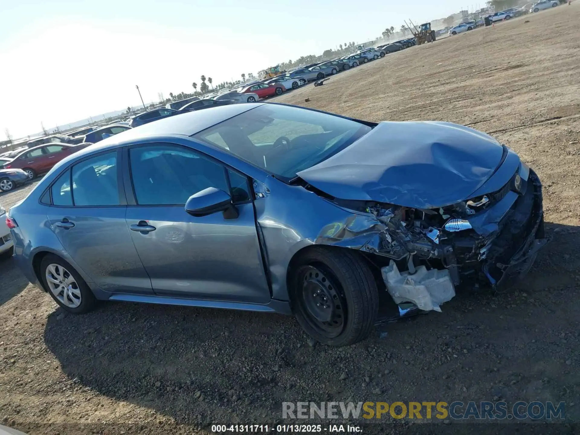 13 fotografías del automóvil dañado 5YFEPMAE1MP214347 TOYOTA COROLLA 2021