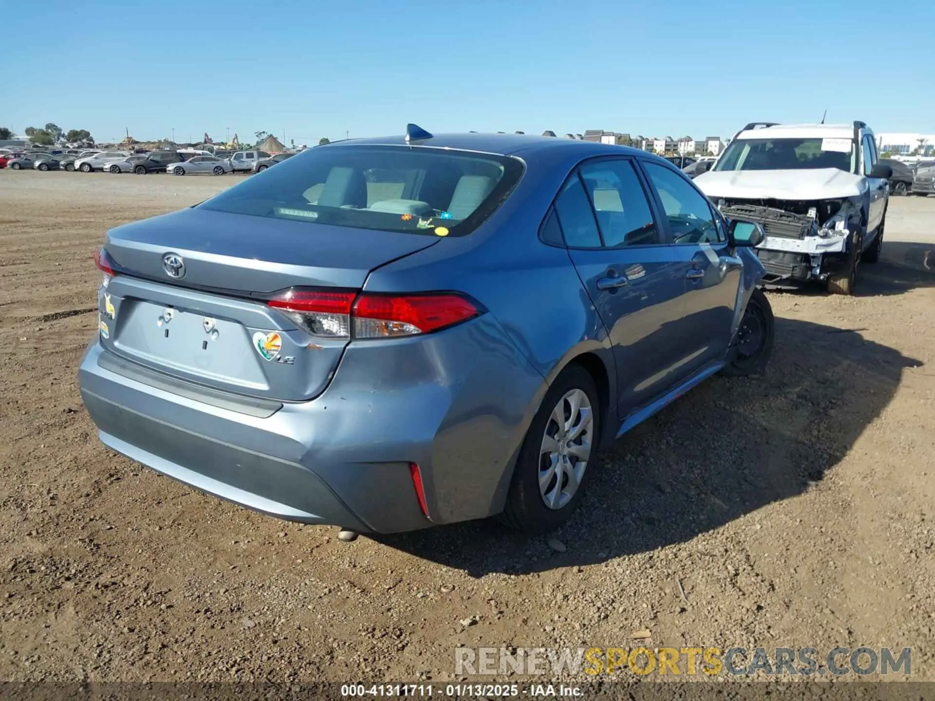 4 fotografías del automóvil dañado 5YFEPMAE1MP214347 TOYOTA COROLLA 2021