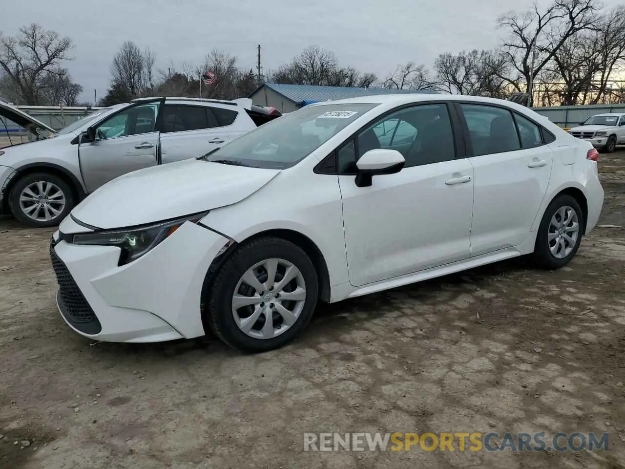 1 fotografías del automóvil dañado 5YFEPMAE1MP214736 TOYOTA COROLLA 2021