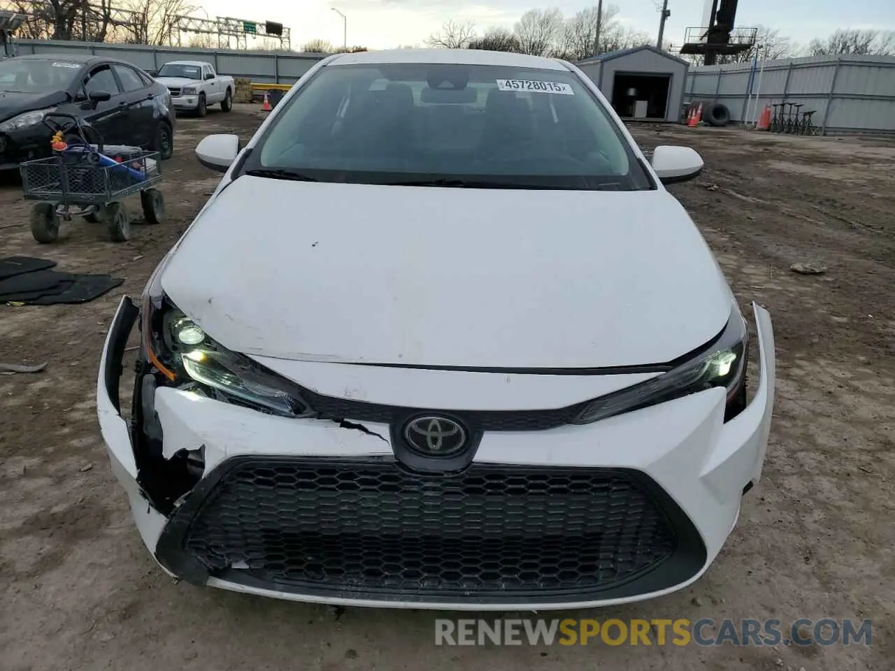 5 fotografías del automóvil dañado 5YFEPMAE1MP214736 TOYOTA COROLLA 2021