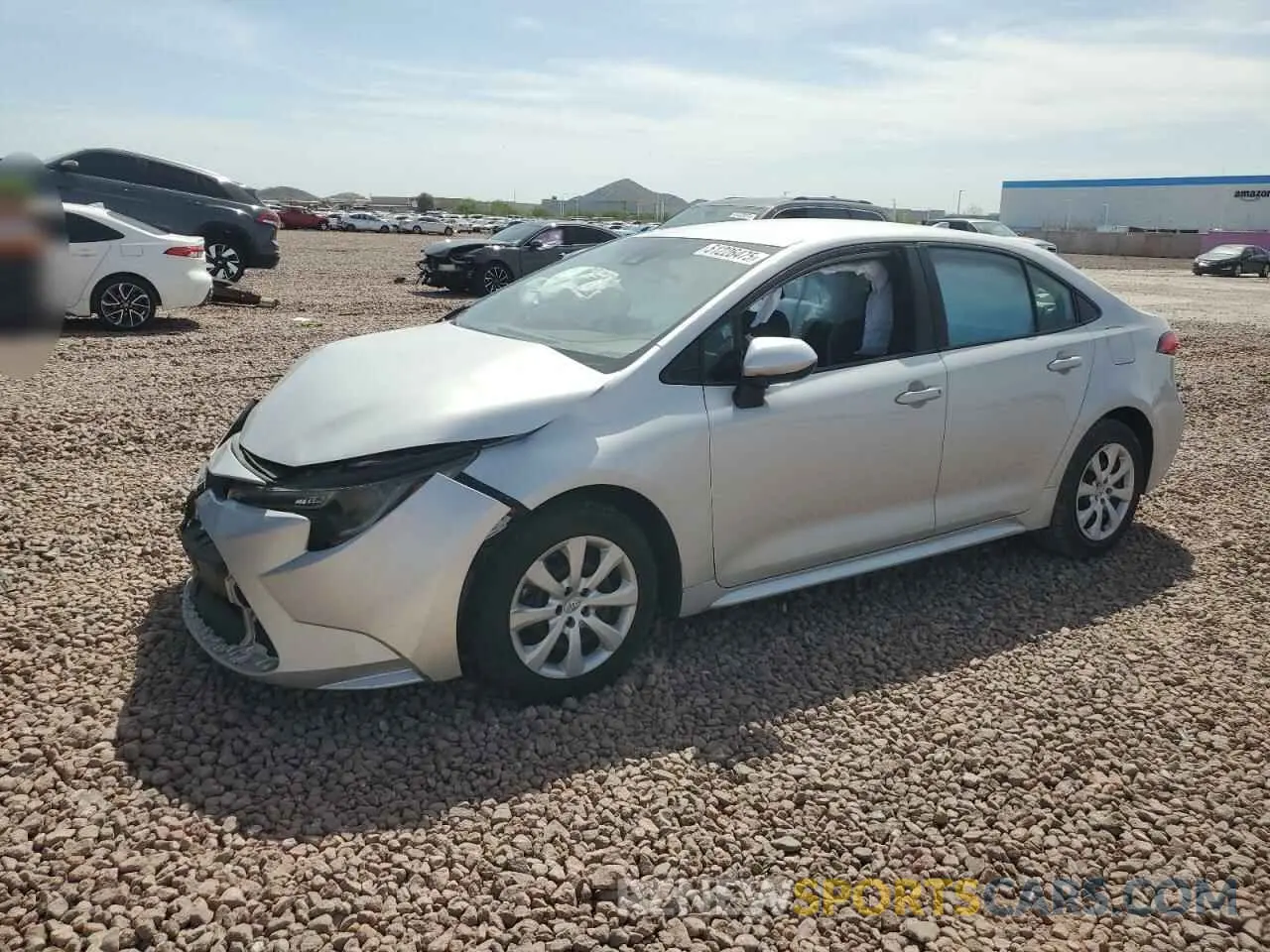 1 fotografías del automóvil dañado 5YFEPMAE1MP214848 TOYOTA COROLLA 2021