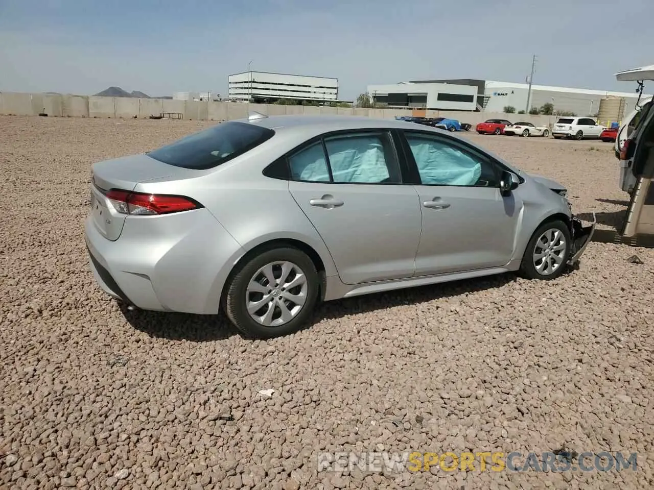 3 fotografías del automóvil dañado 5YFEPMAE1MP214848 TOYOTA COROLLA 2021