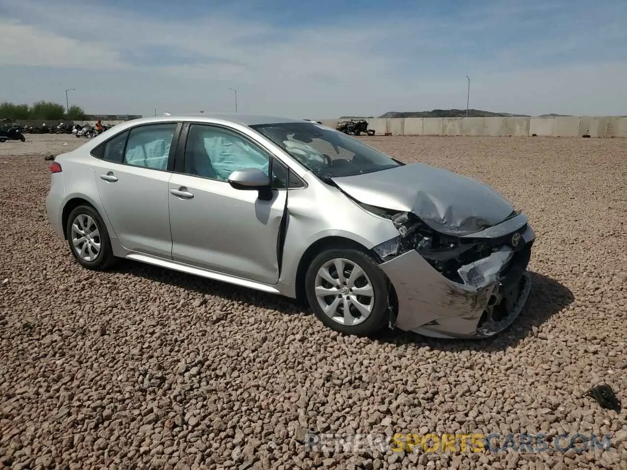 4 fotografías del automóvil dañado 5YFEPMAE1MP214848 TOYOTA COROLLA 2021