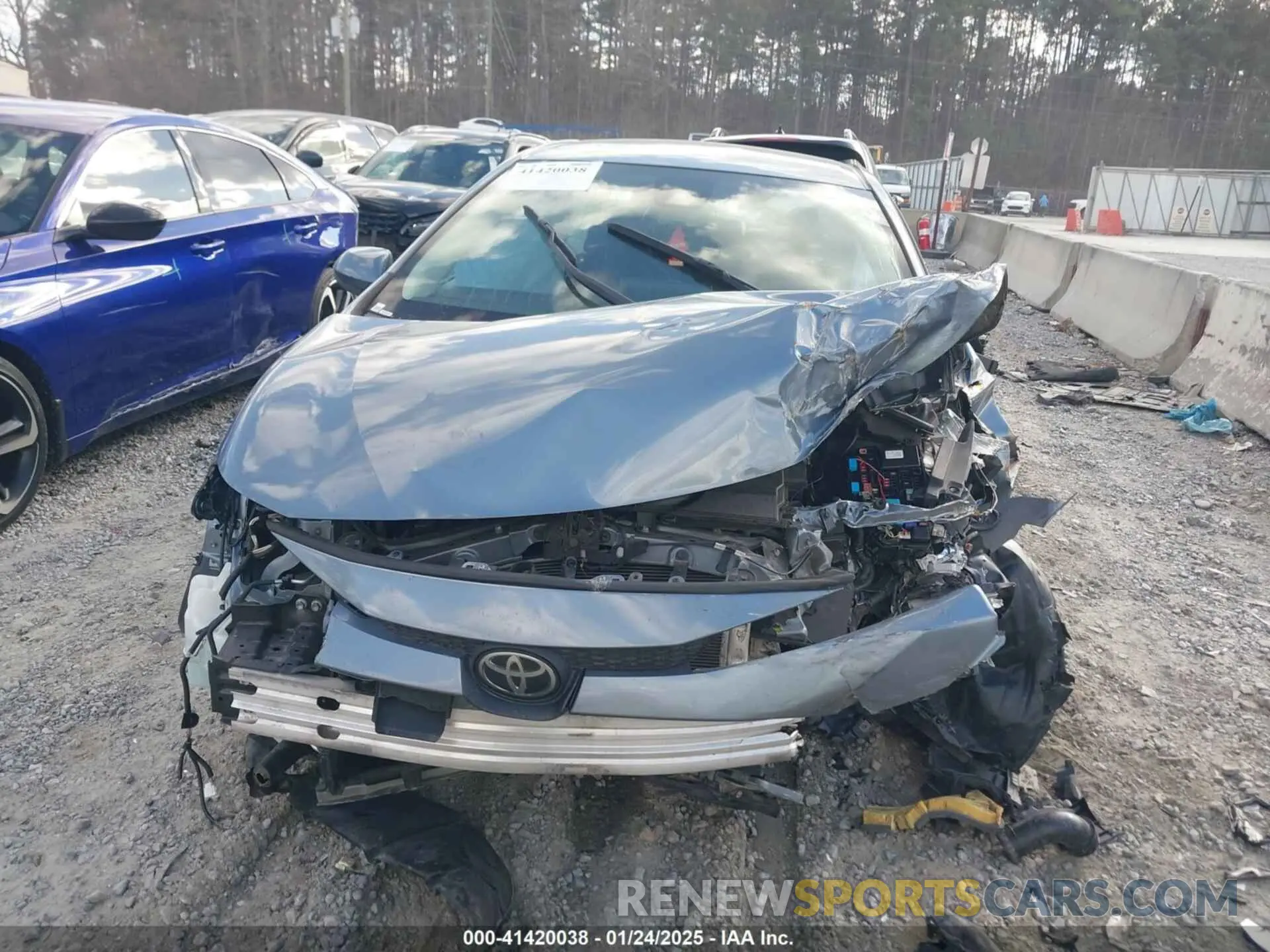 12 fotografías del automóvil dañado 5YFEPMAE1MP216793 TOYOTA COROLLA 2021
