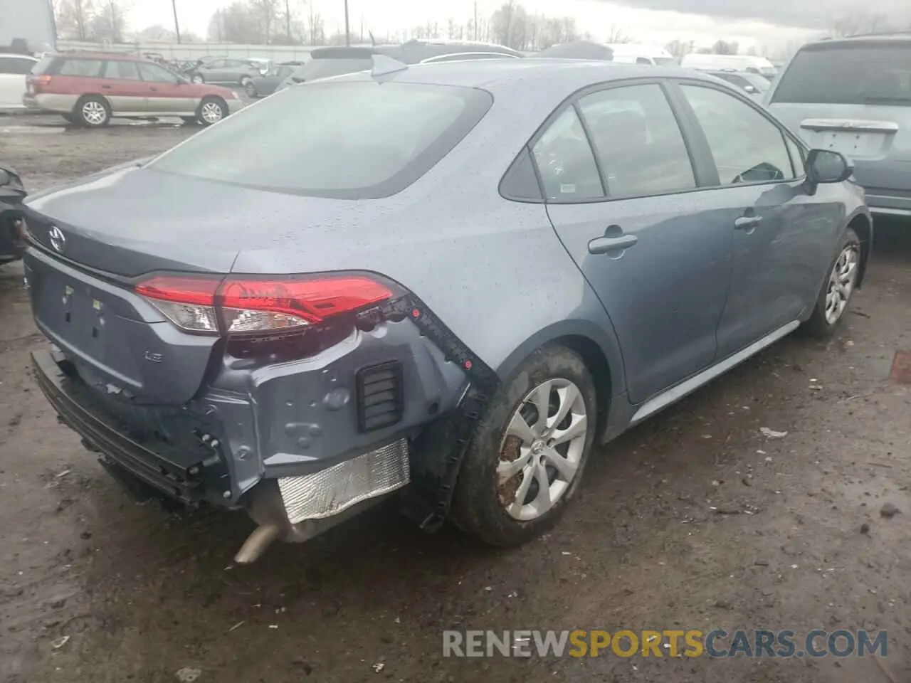 4 fotografías del automóvil dañado 5YFEPMAE1MP224635 TOYOTA COROLLA 2021