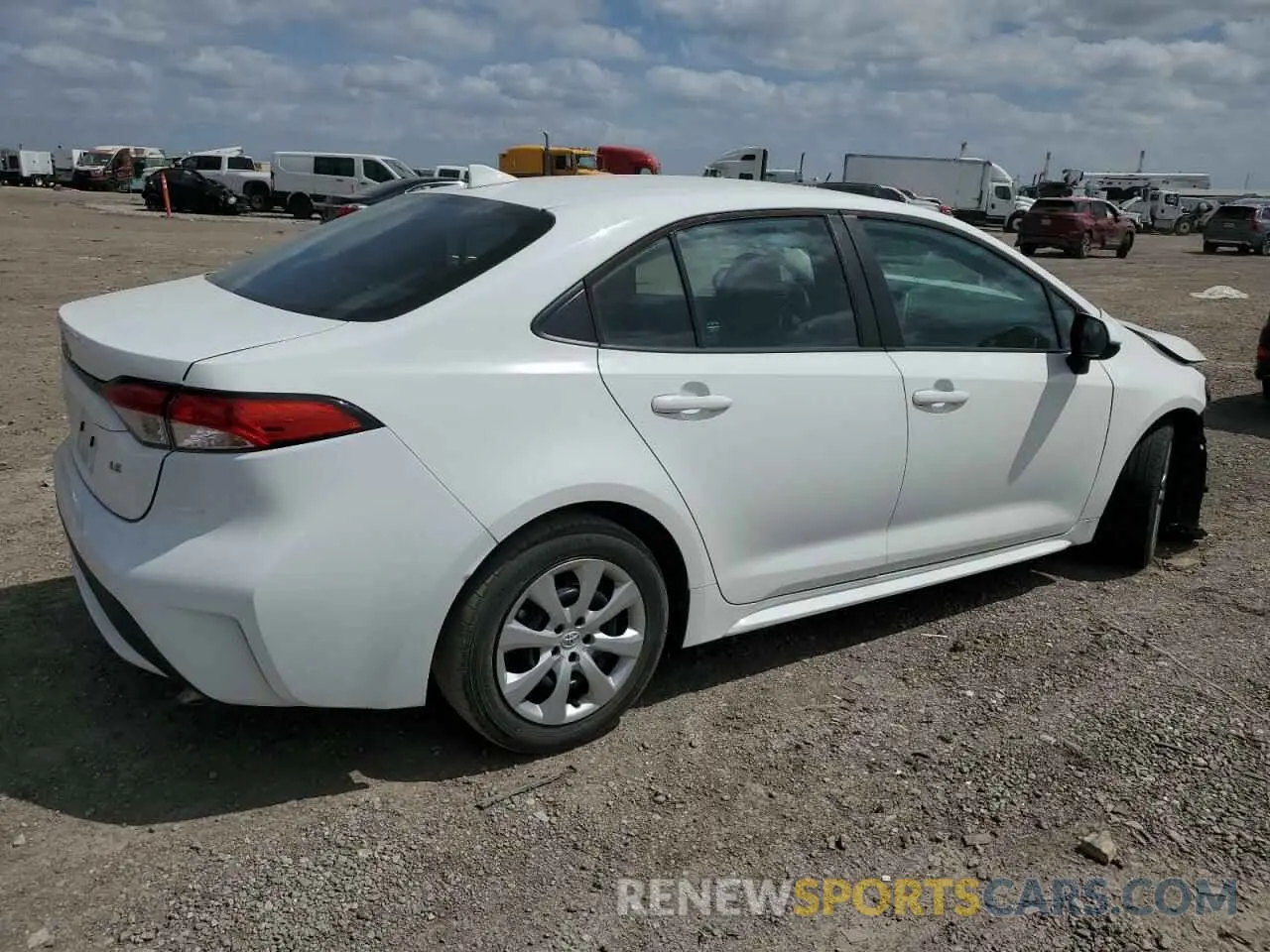 3 fotografías del automóvil dañado 5YFEPMAE1MP233691 TOYOTA COROLLA 2021