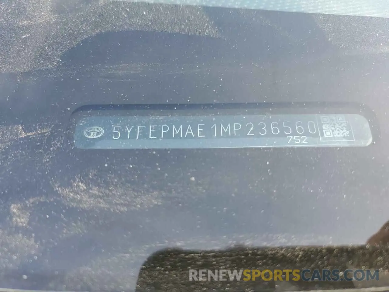 12 fotografías del automóvil dañado 5YFEPMAE1MP236560 TOYOTA COROLLA 2021