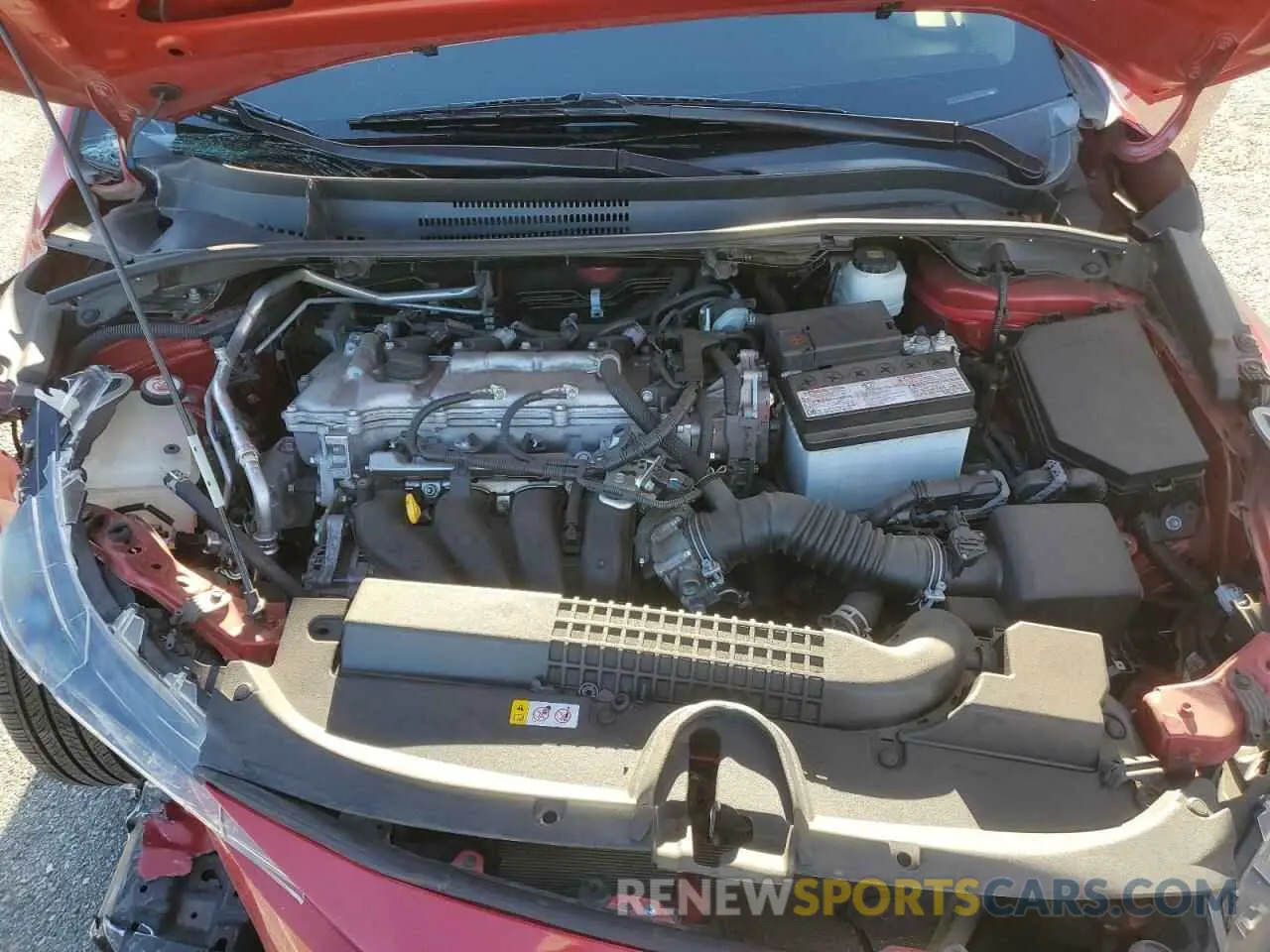11 fotografías del automóvil dañado 5YFEPMAE1MP240799 TOYOTA COROLLA 2021