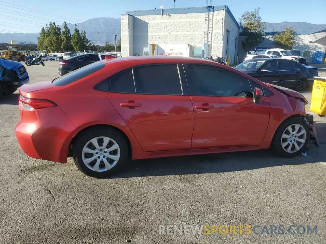 3 fotografías del automóvil dañado 5YFEPMAE1MP240799 TOYOTA COROLLA 2021