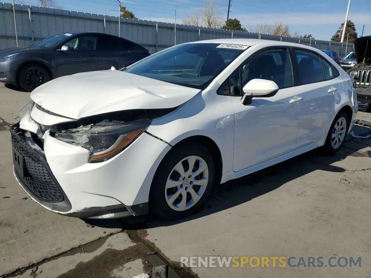 1 fotografías del automóvil dañado 5YFEPMAE1MP246716 TOYOTA COROLLA 2021