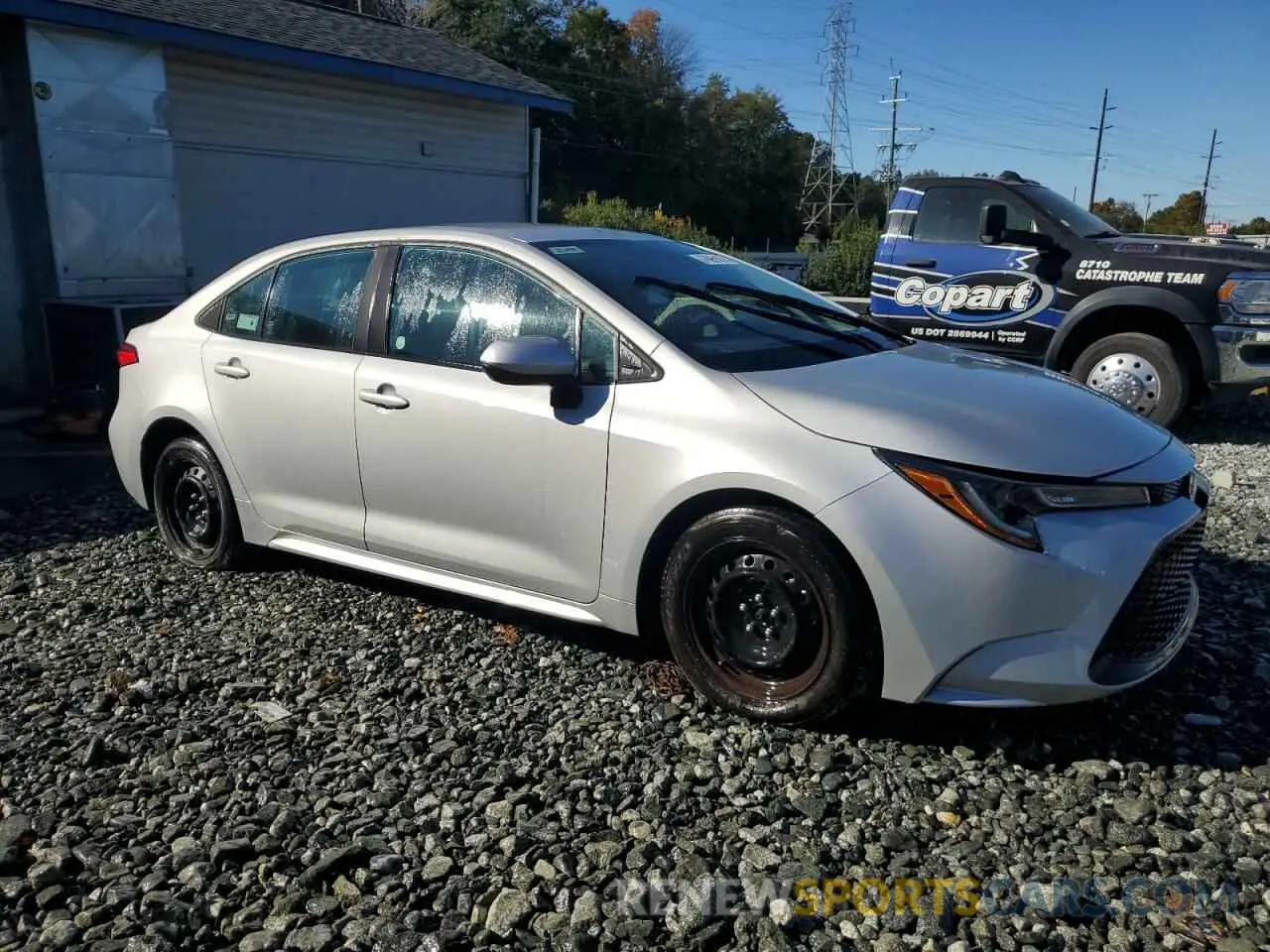 4 fotografías del automóvil dañado 5YFEPMAE1MP248790 TOYOTA COROLLA 2021