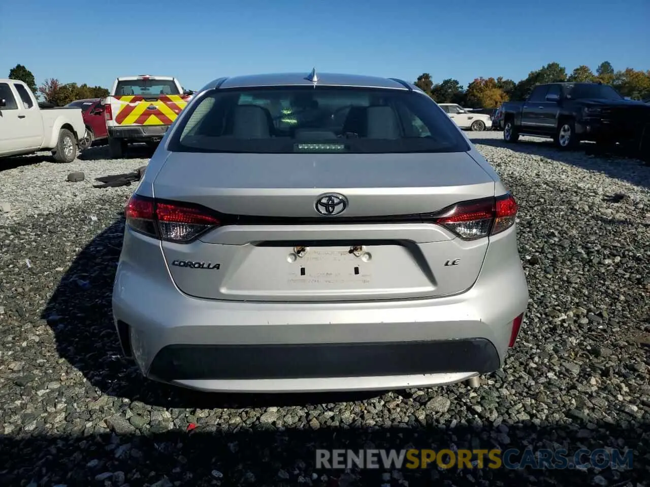 6 fotografías del automóvil dañado 5YFEPMAE1MP248790 TOYOTA COROLLA 2021