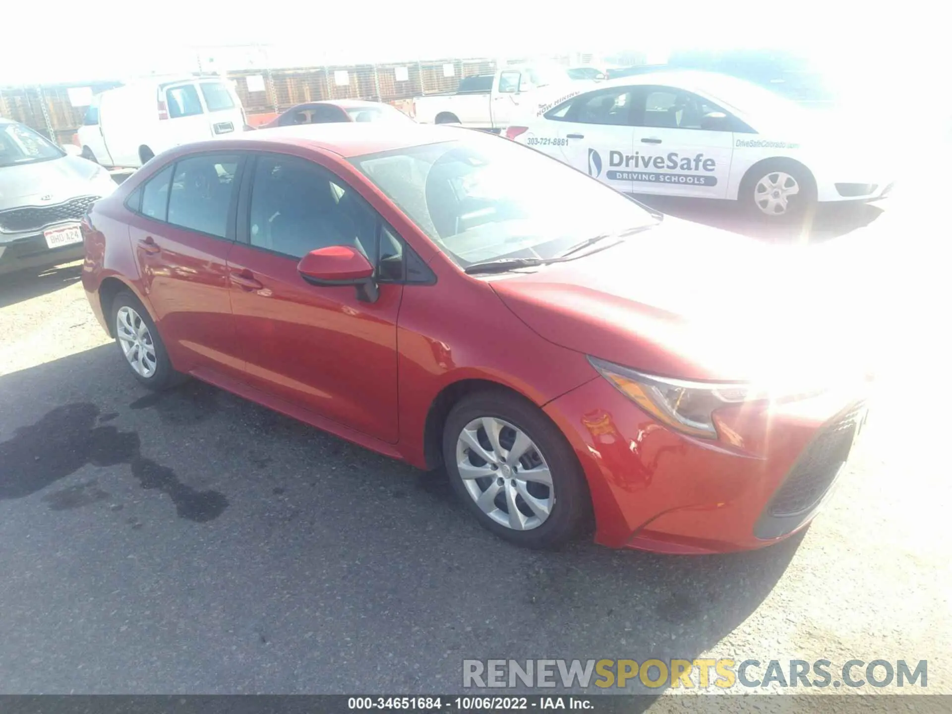 1 fotografías del automóvil dañado 5YFEPMAE1MP252533 TOYOTA COROLLA 2021