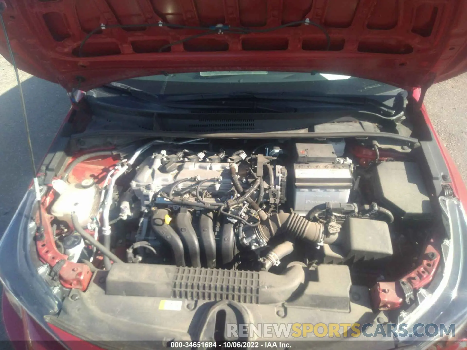 10 fotografías del automóvil dañado 5YFEPMAE1MP252533 TOYOTA COROLLA 2021