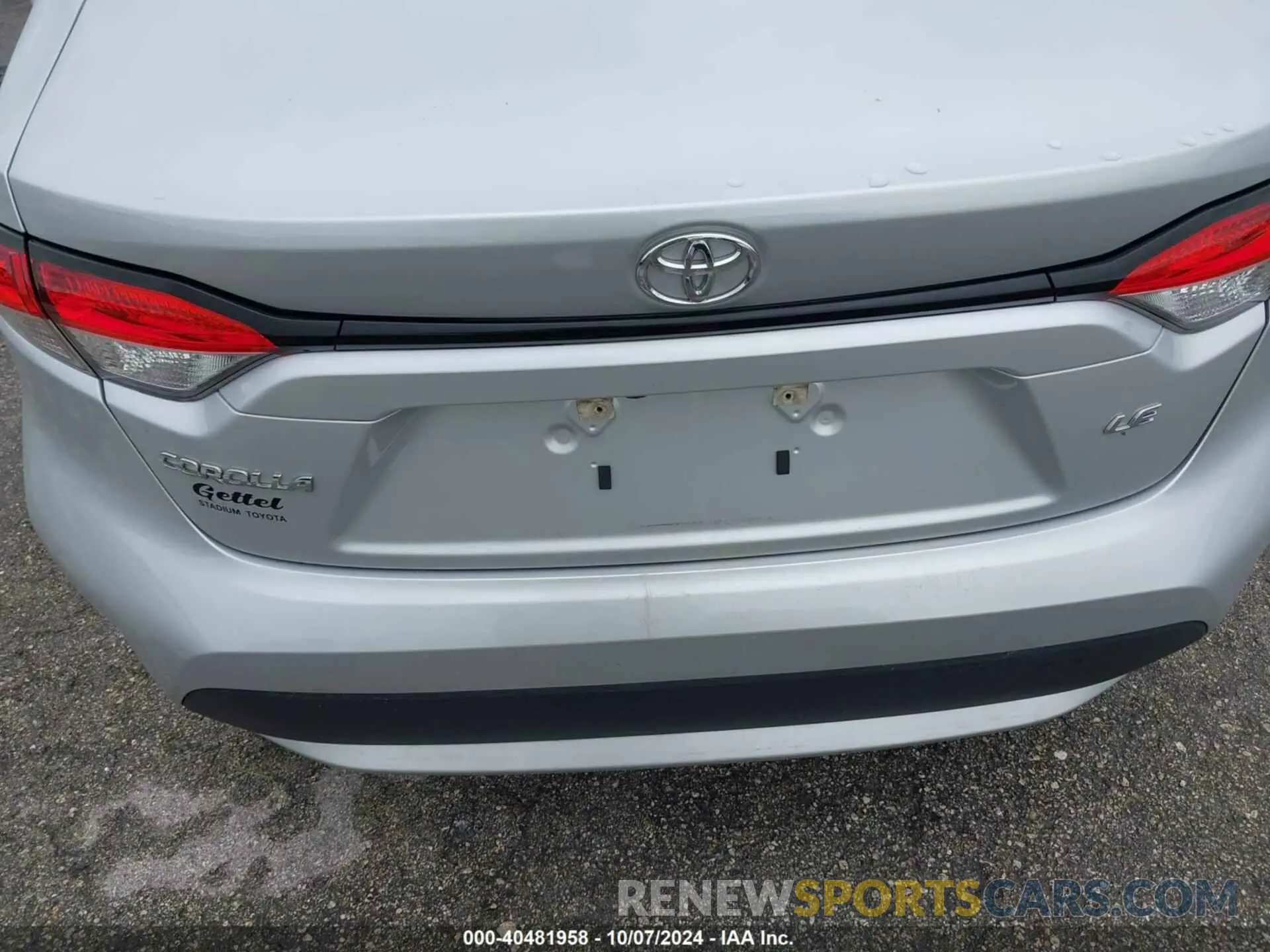 6 fotografías del automóvil dañado 5YFEPMAE1MP256887 TOYOTA COROLLA 2021