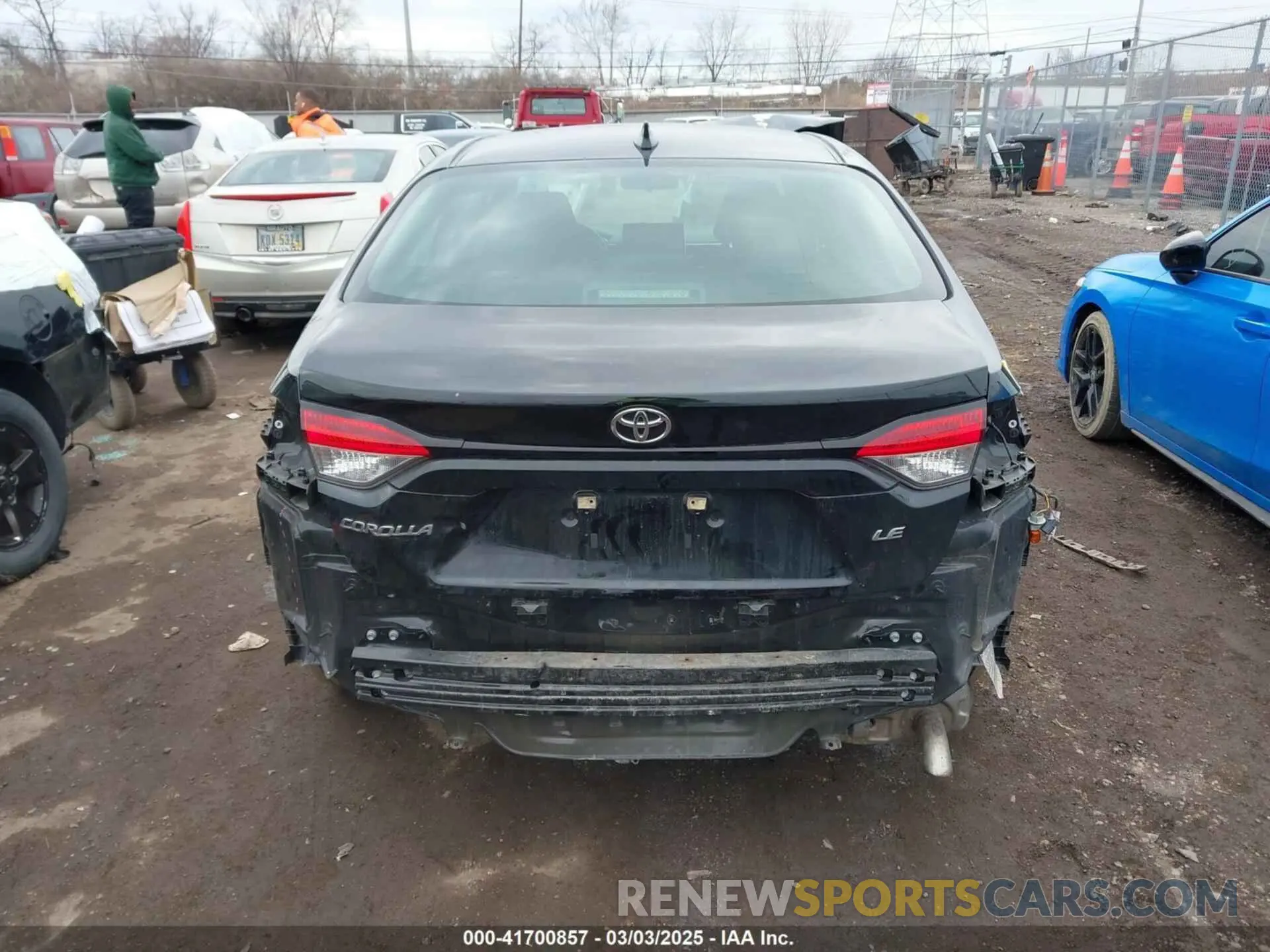17 fotografías del automóvil dañado 5YFEPMAE1MP263628 TOYOTA COROLLA 2021
