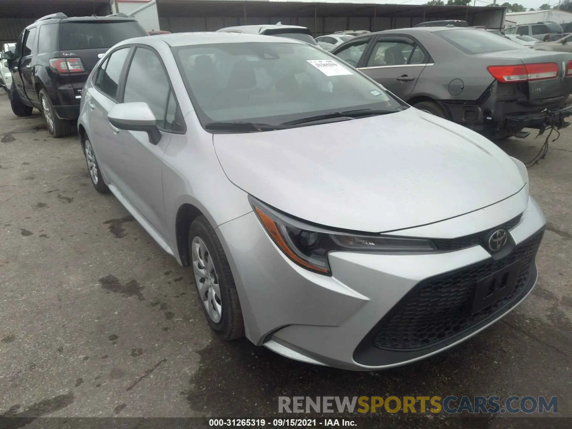 1 fotografías del automóvil dañado 5YFEPMAE1MP267503 TOYOTA COROLLA 2021