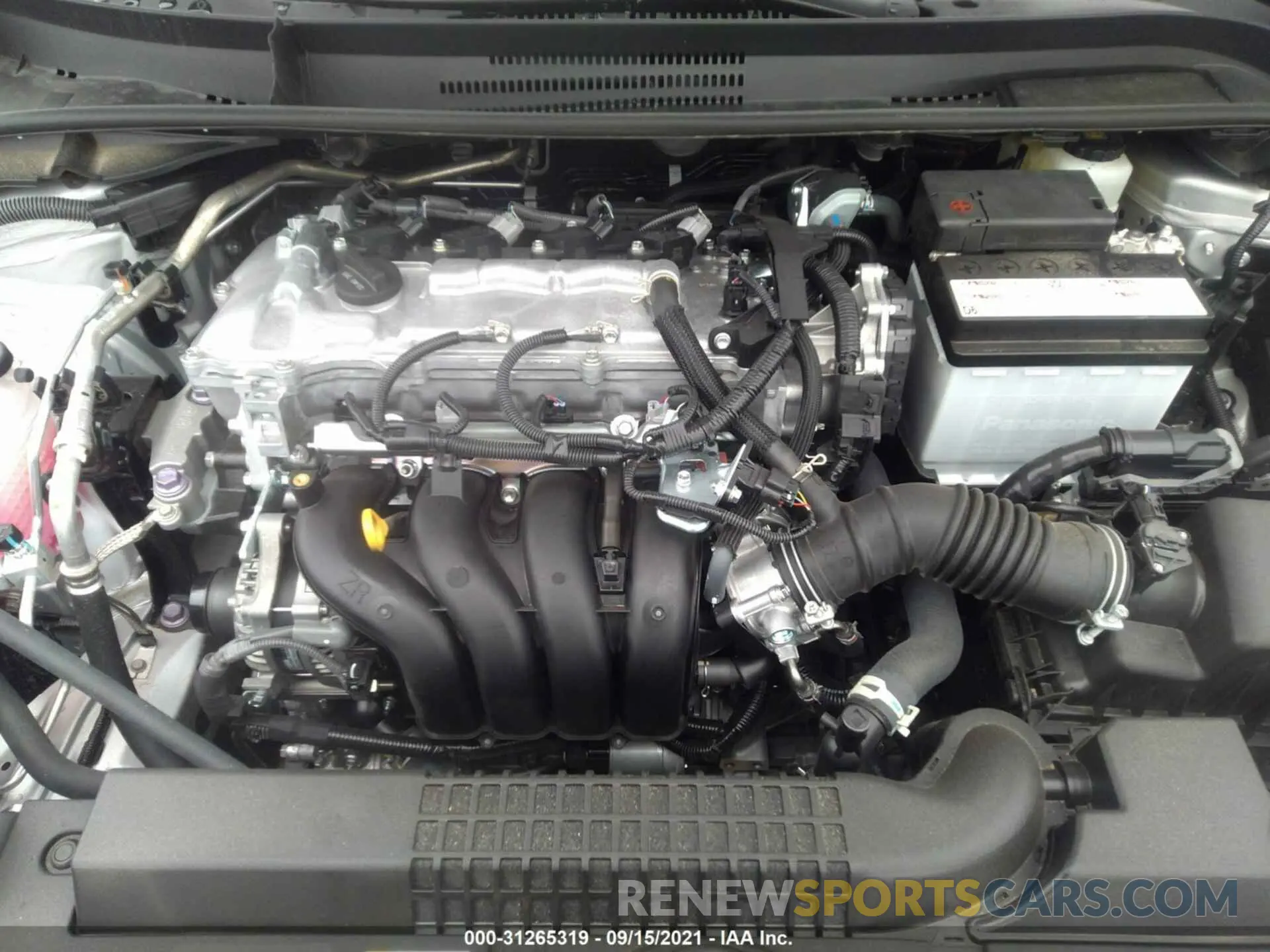 10 fotografías del automóvil dañado 5YFEPMAE1MP267503 TOYOTA COROLLA 2021