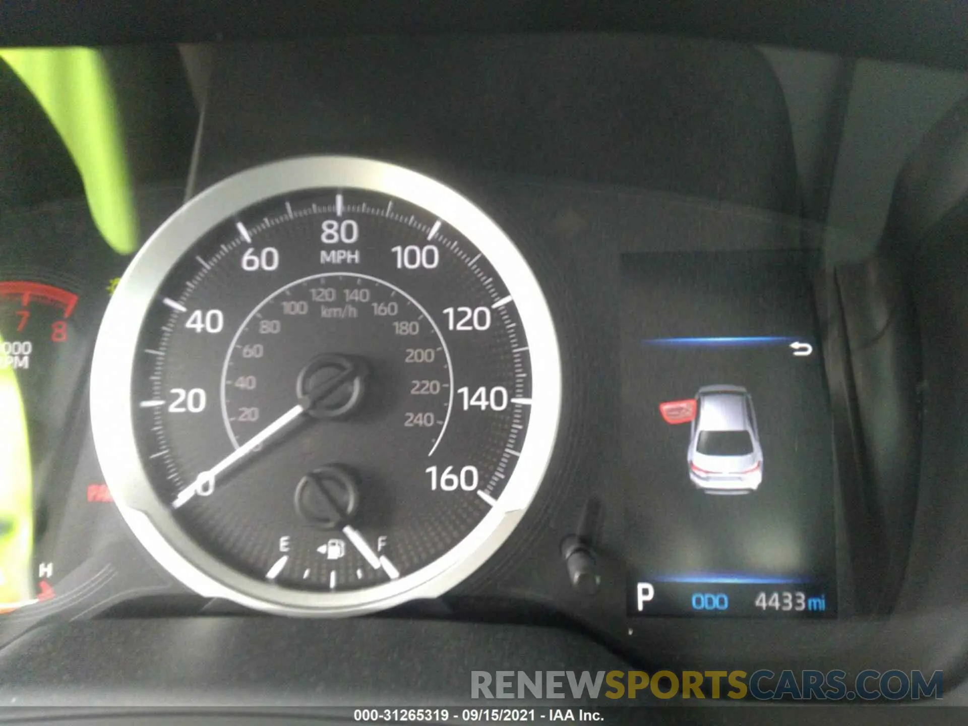 7 fotografías del automóvil dañado 5YFEPMAE1MP267503 TOYOTA COROLLA 2021
