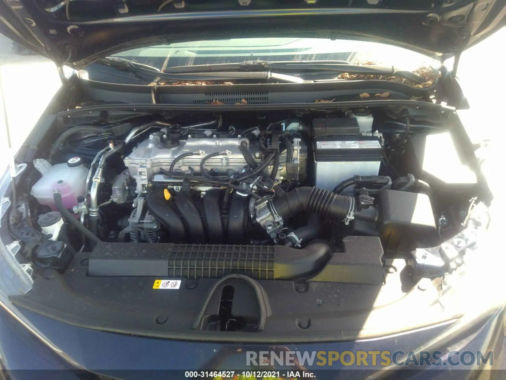 10 fotografías del automóvil dañado 5YFEPMAE1MP267601 TOYOTA COROLLA 2021