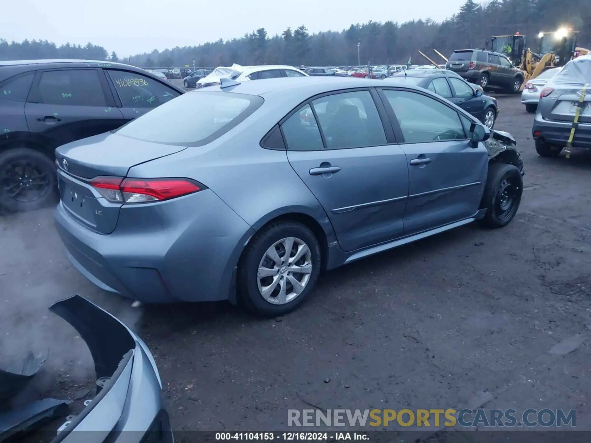 4 fotografías del automóvil dañado 5YFEPMAE1MP268179 TOYOTA COROLLA 2021
