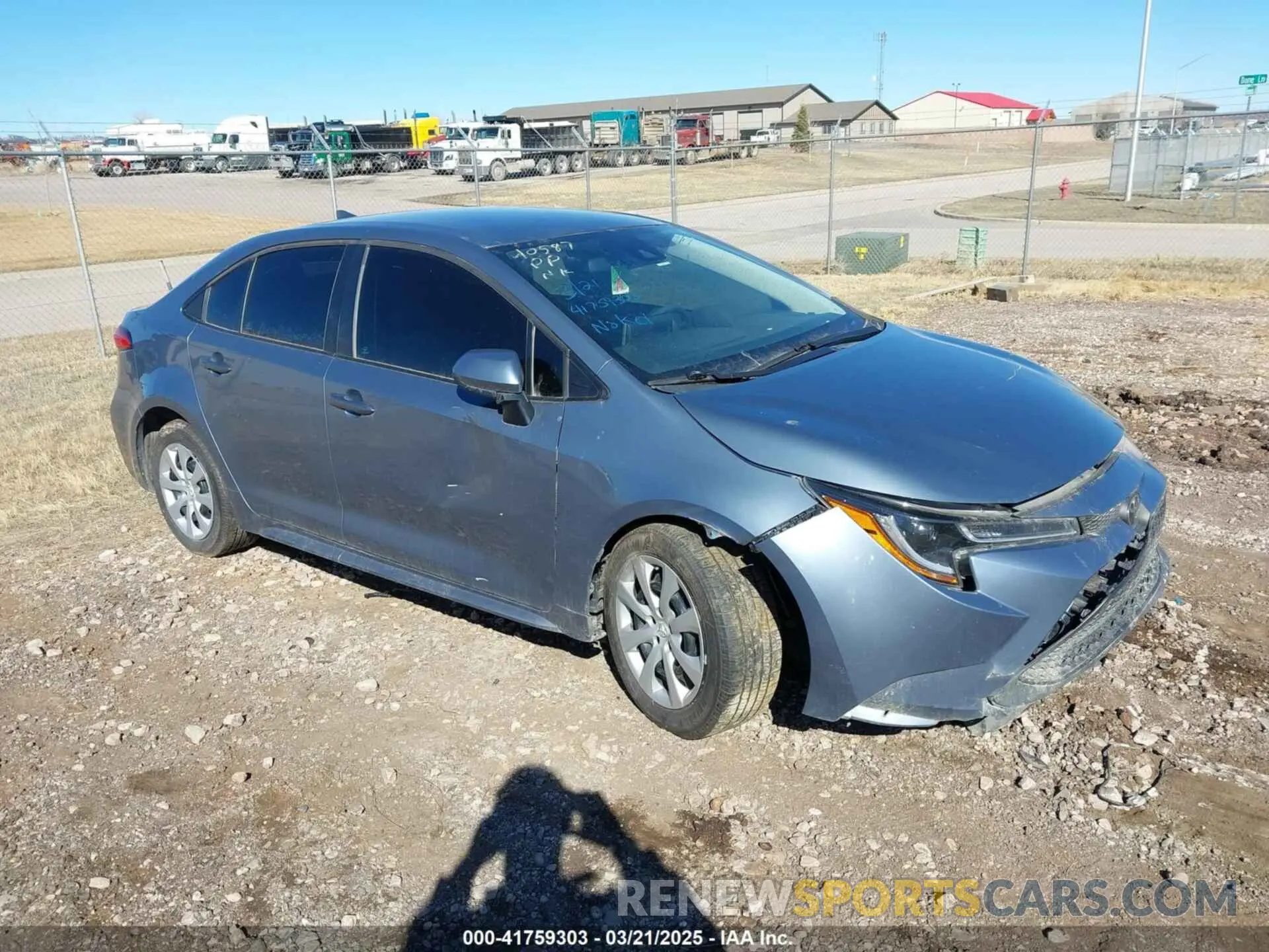 1 fotografías del automóvil dañado 5YFEPMAE2MP153140 TOYOTA COROLLA 2021