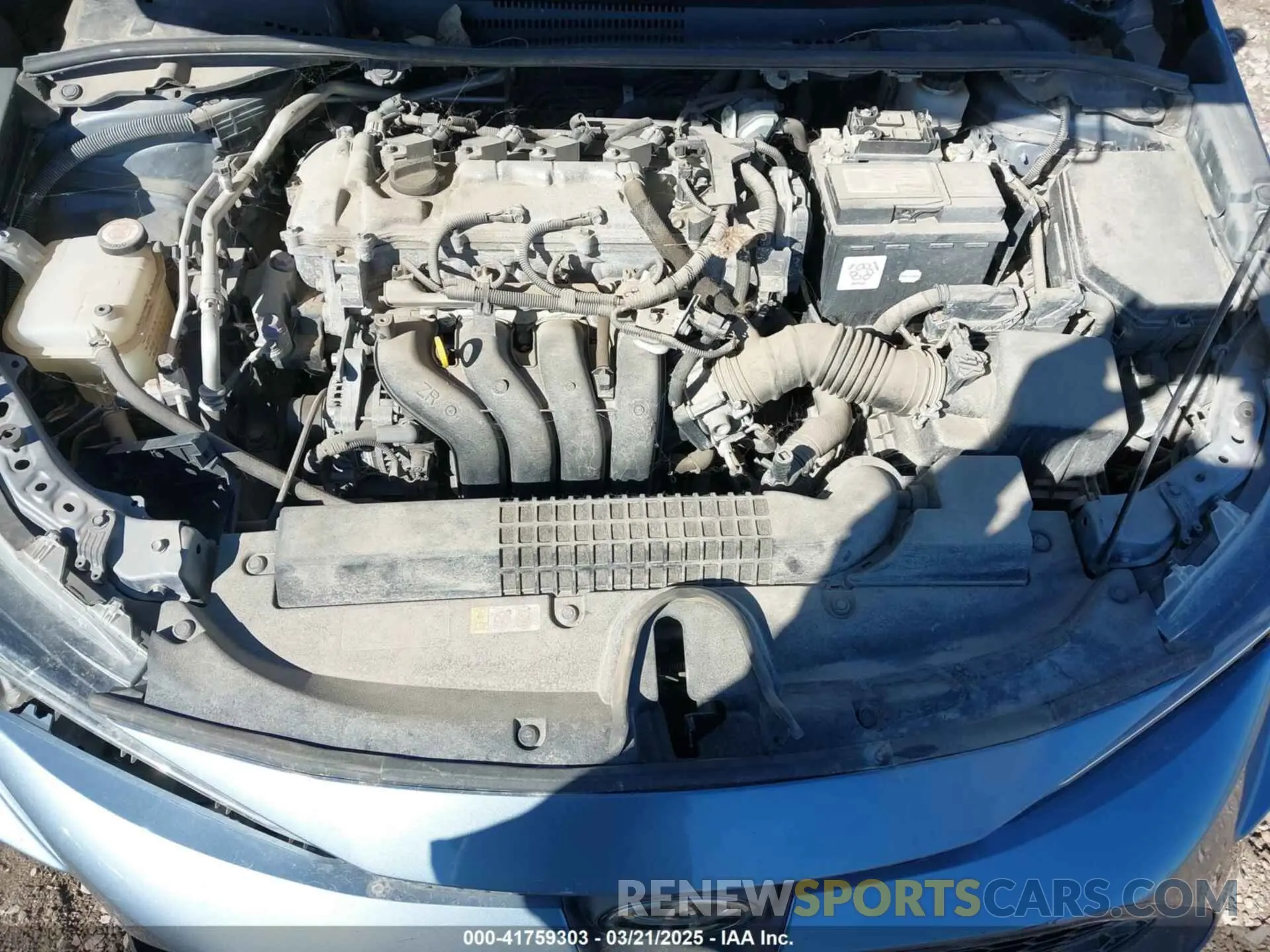 10 fotografías del automóvil dañado 5YFEPMAE2MP153140 TOYOTA COROLLA 2021