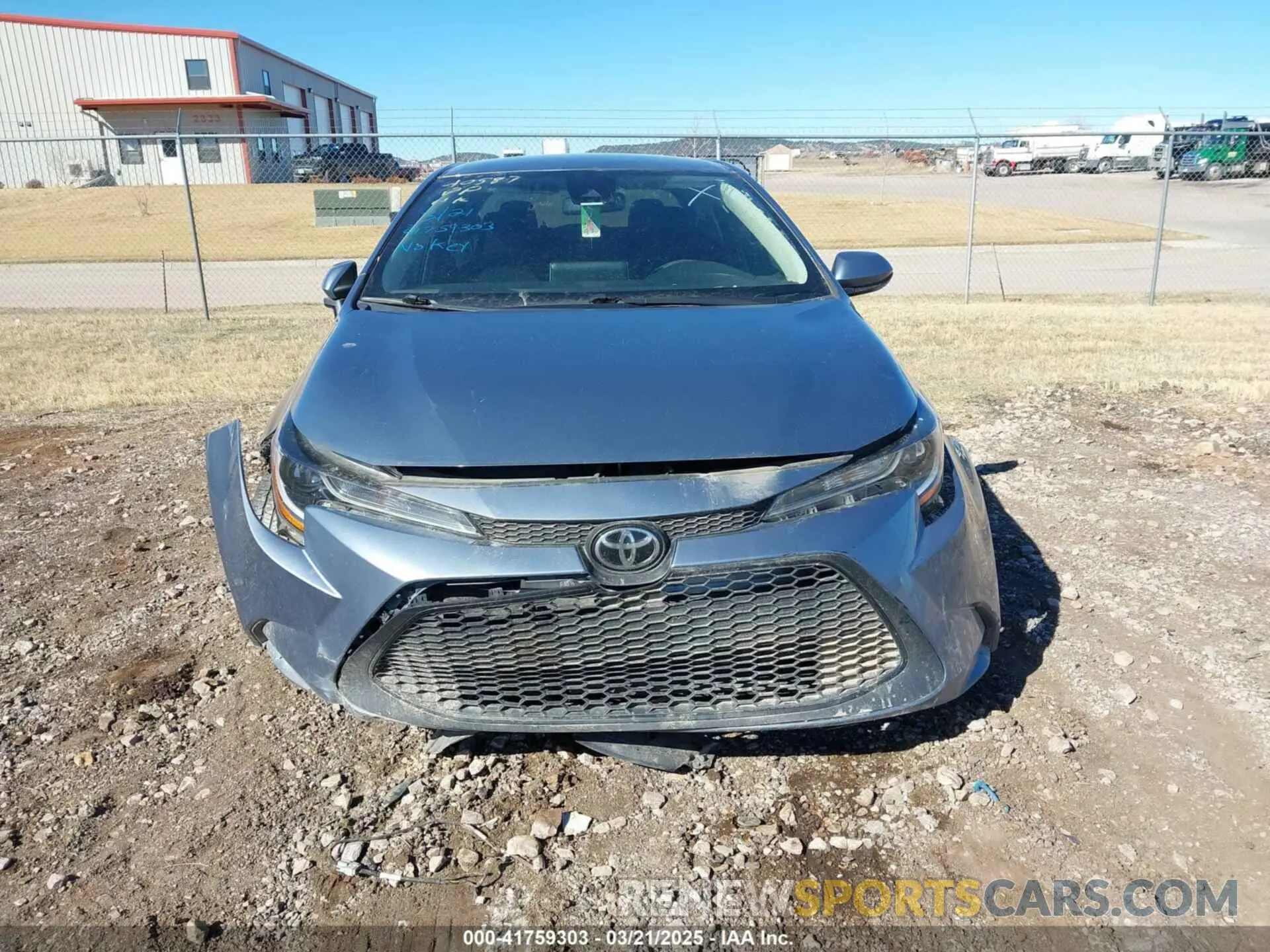 11 fotografías del automóvil dañado 5YFEPMAE2MP153140 TOYOTA COROLLA 2021
