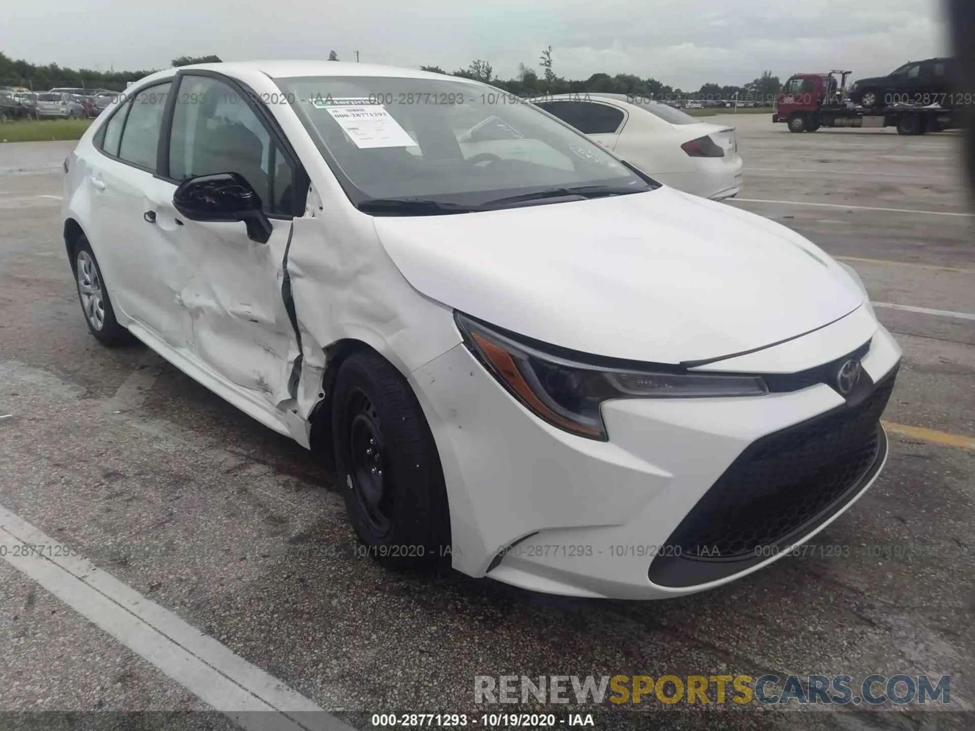 1 fotografías del automóvil dañado 5YFEPMAE2MP168494 TOYOTA COROLLA 2021