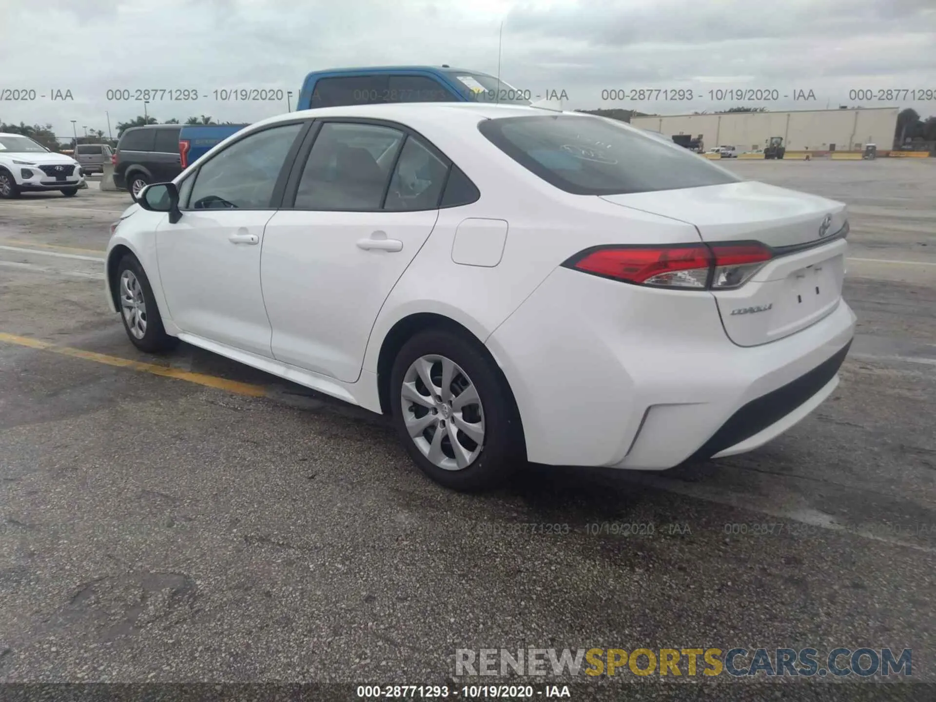 3 fotografías del automóvil dañado 5YFEPMAE2MP168494 TOYOTA COROLLA 2021