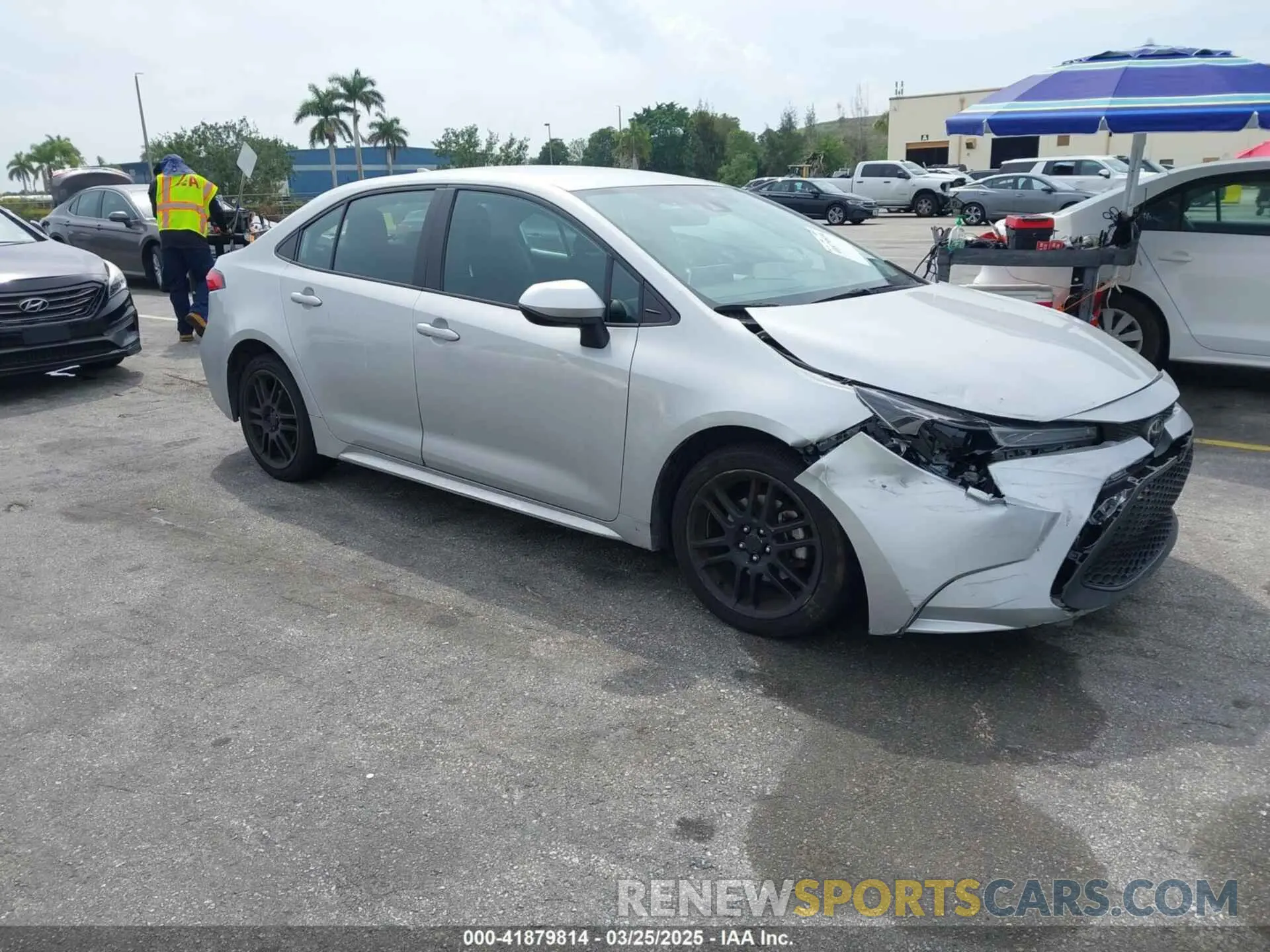 1 fotografías del automóvil dañado 5YFEPMAE2MP169418 TOYOTA COROLLA 2021