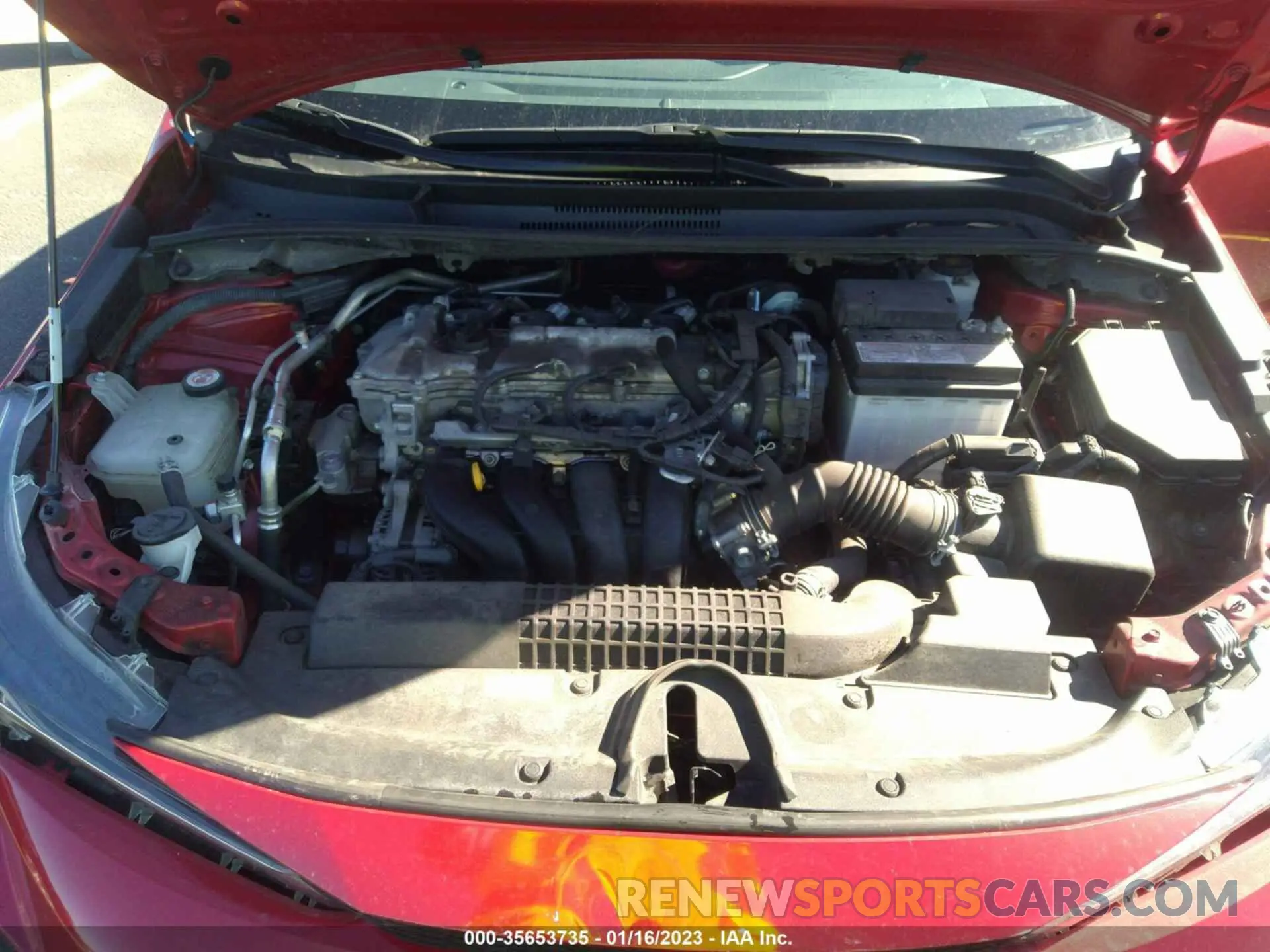 10 fotografías del automóvil dañado 5YFEPMAE2MP169869 TOYOTA COROLLA 2021