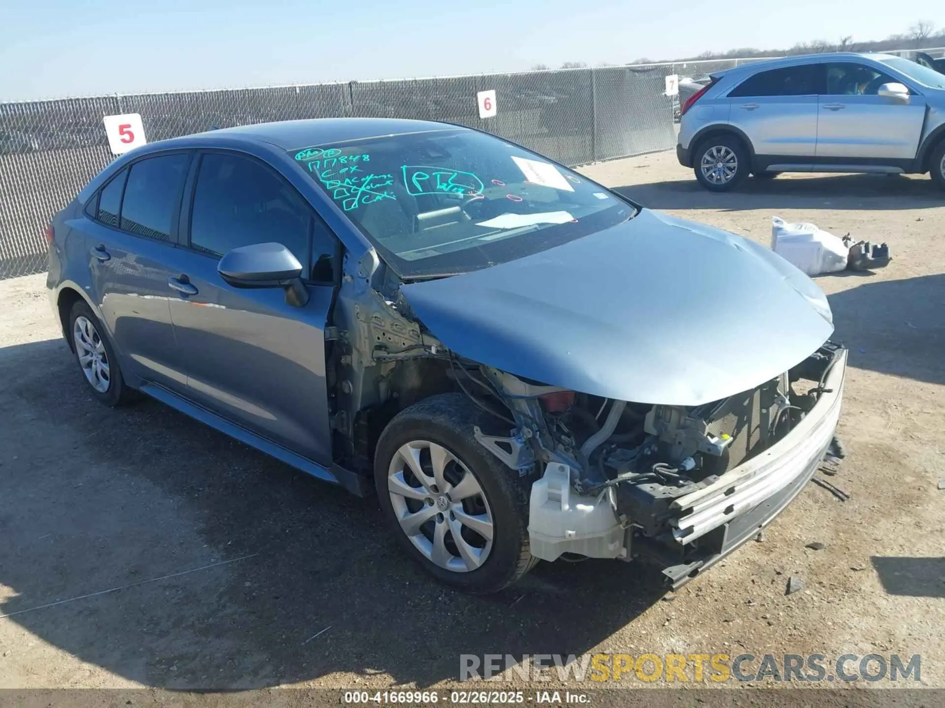 1 fotografías del automóvil dañado 5YFEPMAE2MP174599 TOYOTA COROLLA 2021
