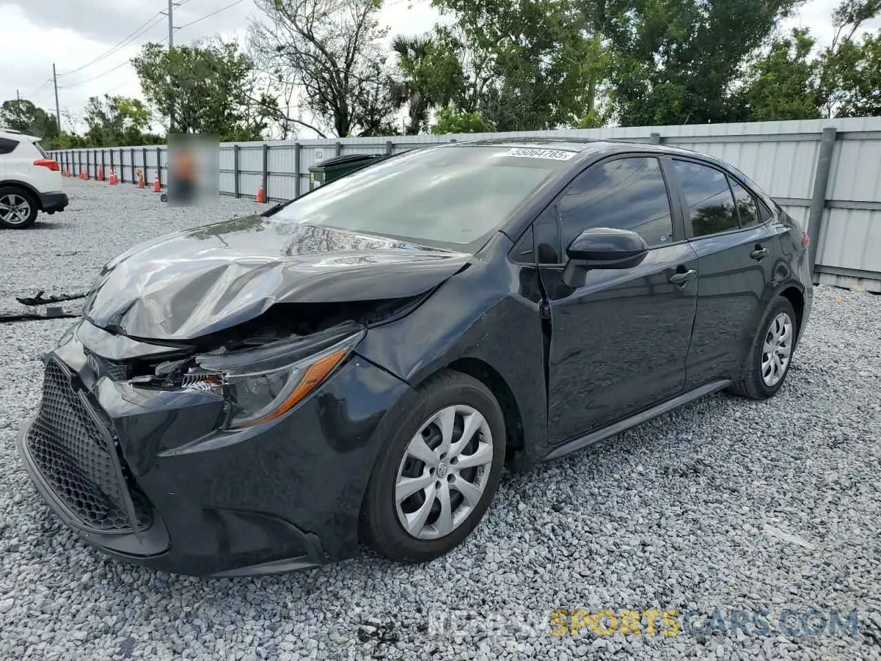 1 fotografías del automóvil dañado 5YFEPMAE2MP177518 TOYOTA COROLLA 2021