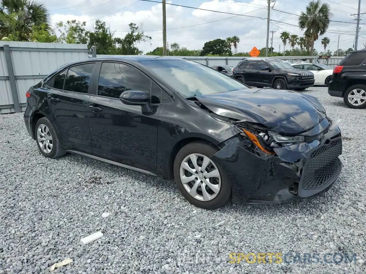 4 fotografías del automóvil dañado 5YFEPMAE2MP177518 TOYOTA COROLLA 2021