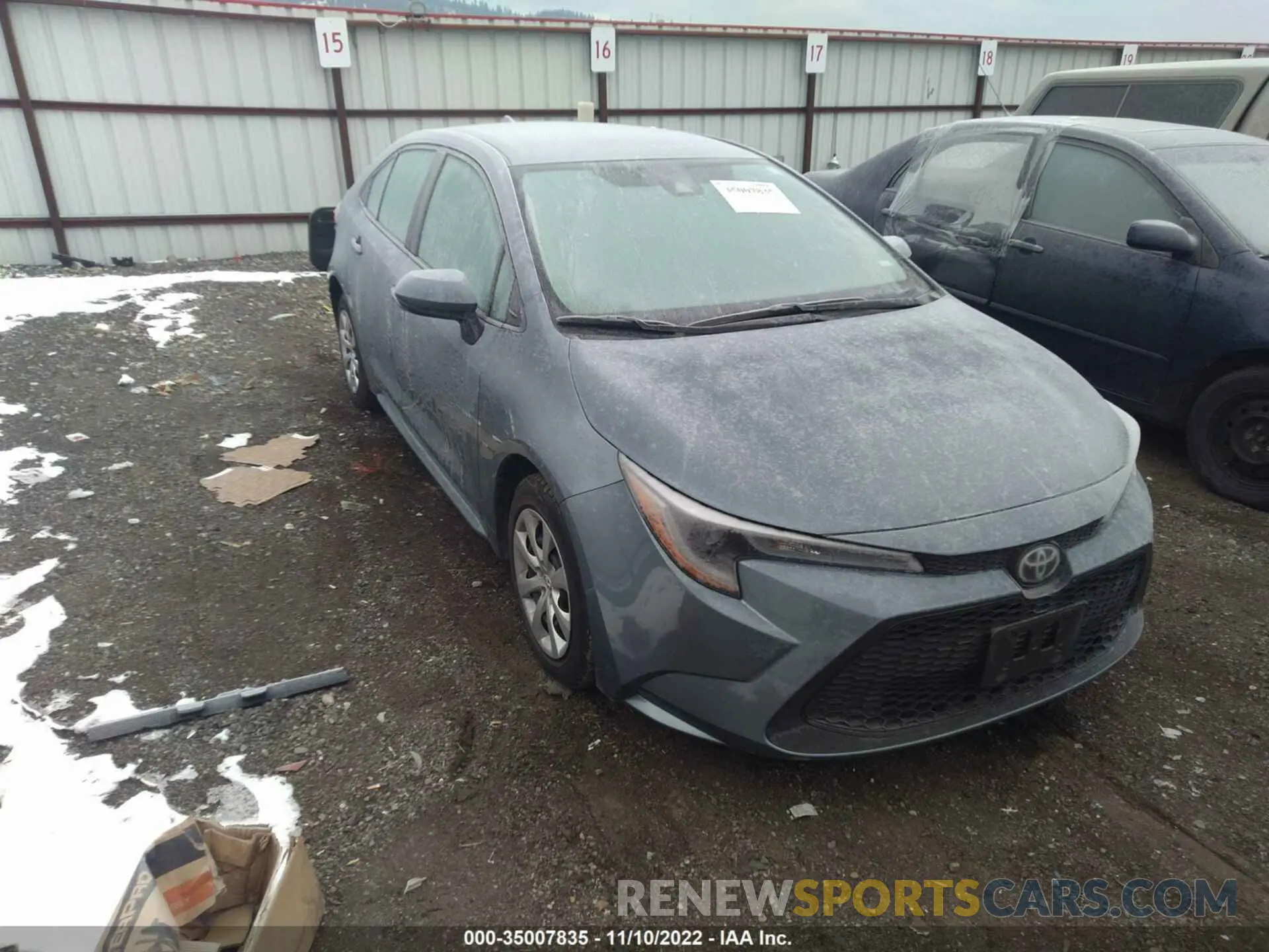 1 fotografías del automóvil dañado 5YFEPMAE2MP178538 TOYOTA COROLLA 2021