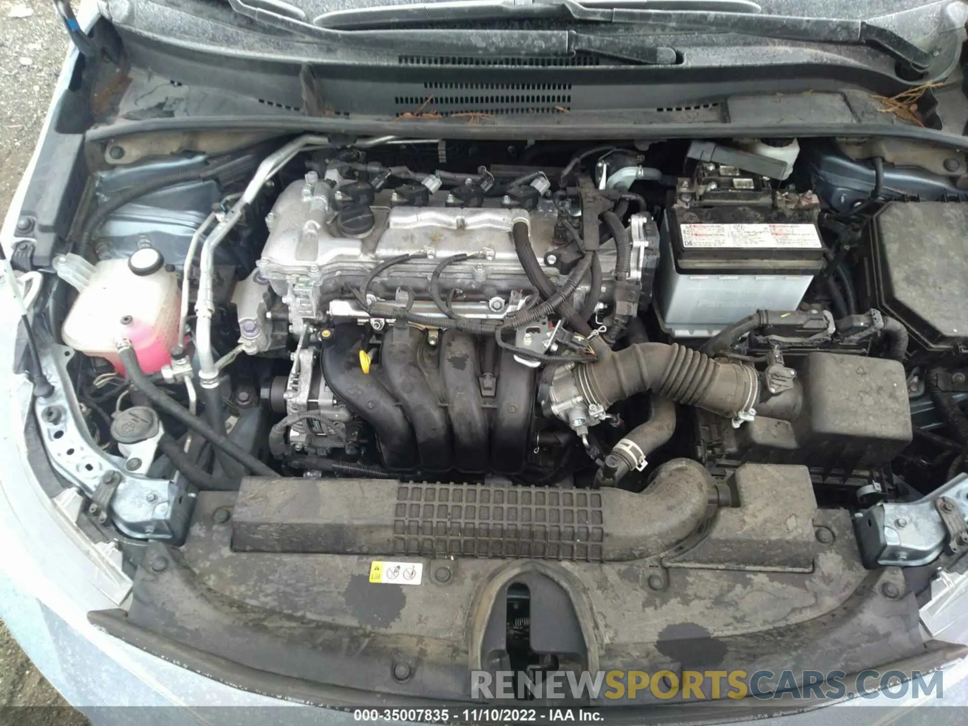 10 fotografías del automóvil dañado 5YFEPMAE2MP178538 TOYOTA COROLLA 2021