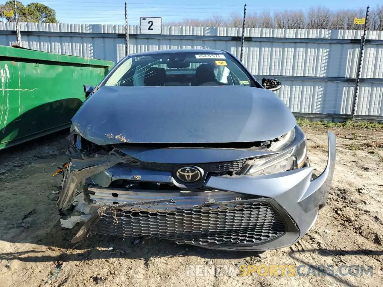 5 fotografías del automóvil dañado 5YFEPMAE2MP180872 TOYOTA COROLLA 2021