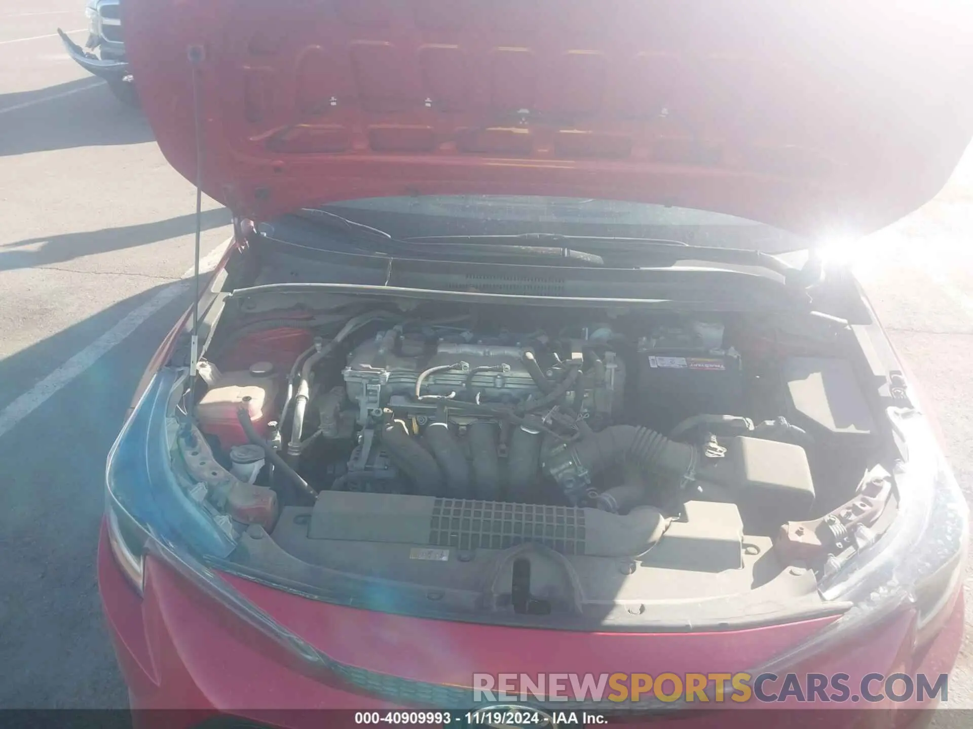 10 fotografías del automóvil dañado 5YFEPMAE2MP185019 TOYOTA COROLLA 2021