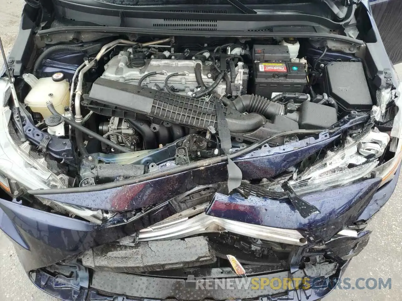 11 fotografías del automóvil dañado 5YFEPMAE2MP187014 TOYOTA COROLLA 2021
