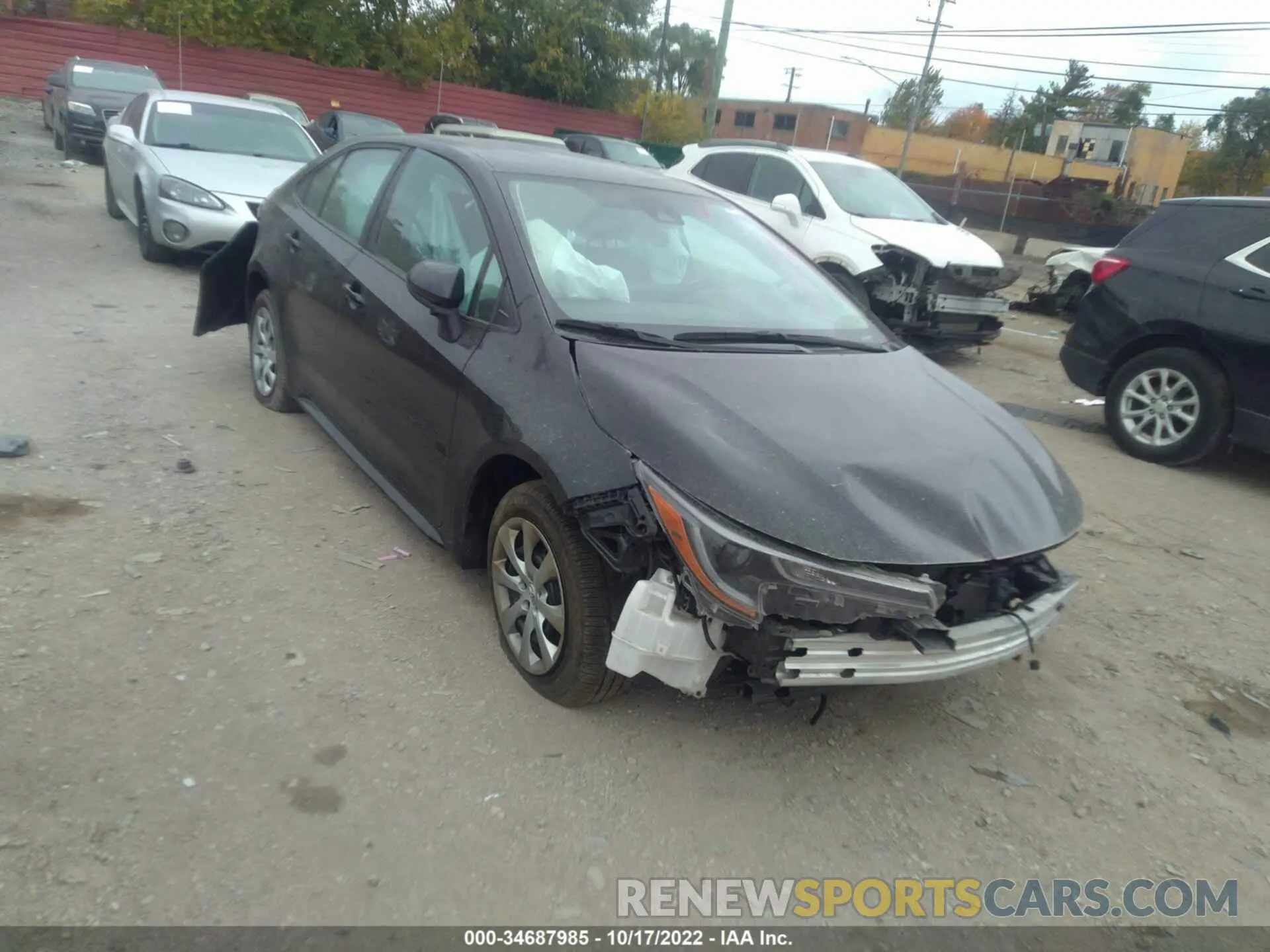 1 fotografías del automóvil dañado 5YFEPMAE2MP198353 TOYOTA COROLLA 2021