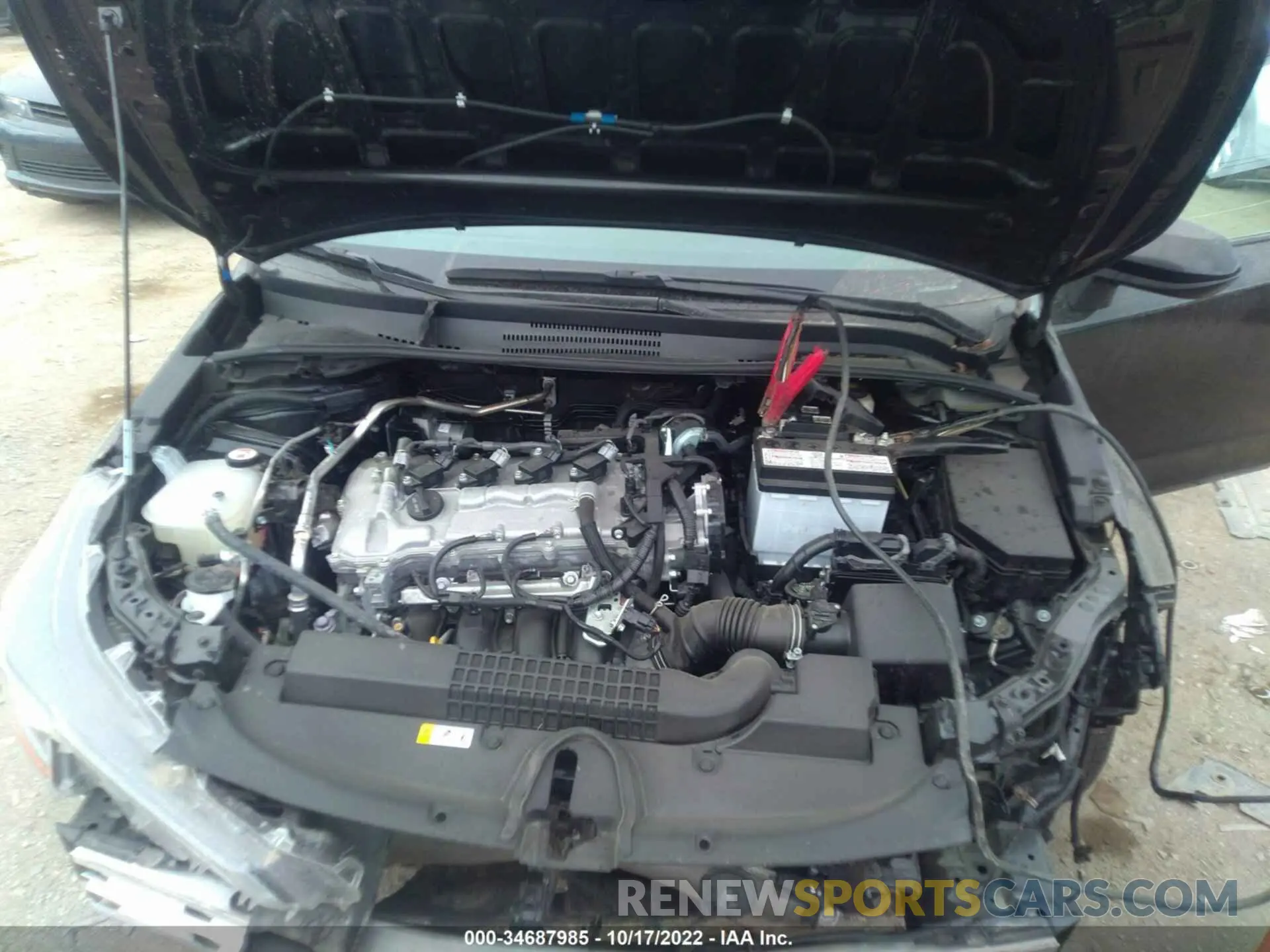 10 fotografías del automóvil dañado 5YFEPMAE2MP198353 TOYOTA COROLLA 2021