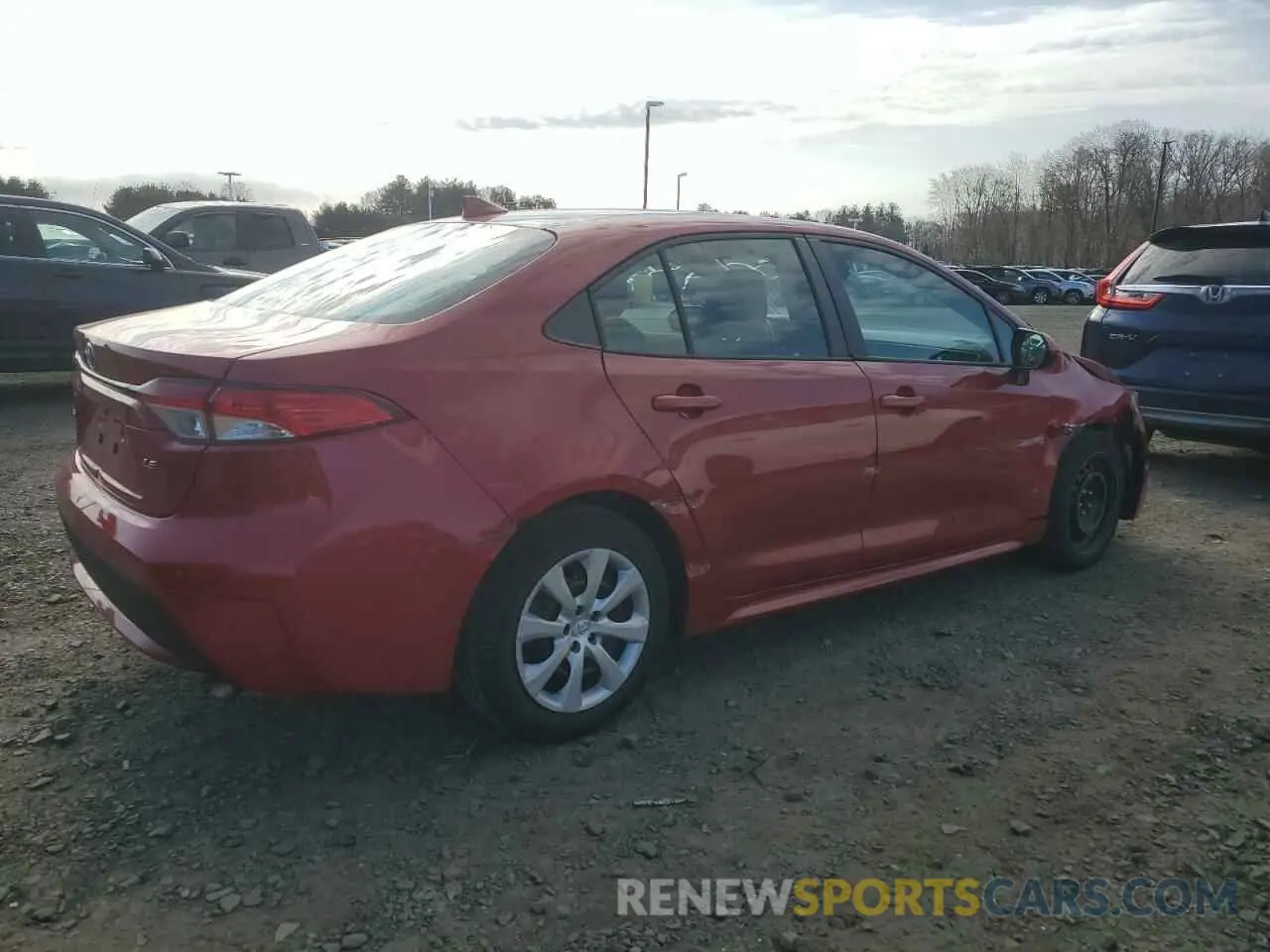 3 fotografías del automóvil dañado 5YFEPMAE2MP203146 TOYOTA COROLLA 2021