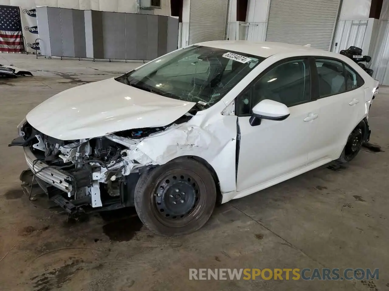 1 fotografías del automóvil dañado 5YFEPMAE2MP204863 TOYOTA COROLLA 2021
